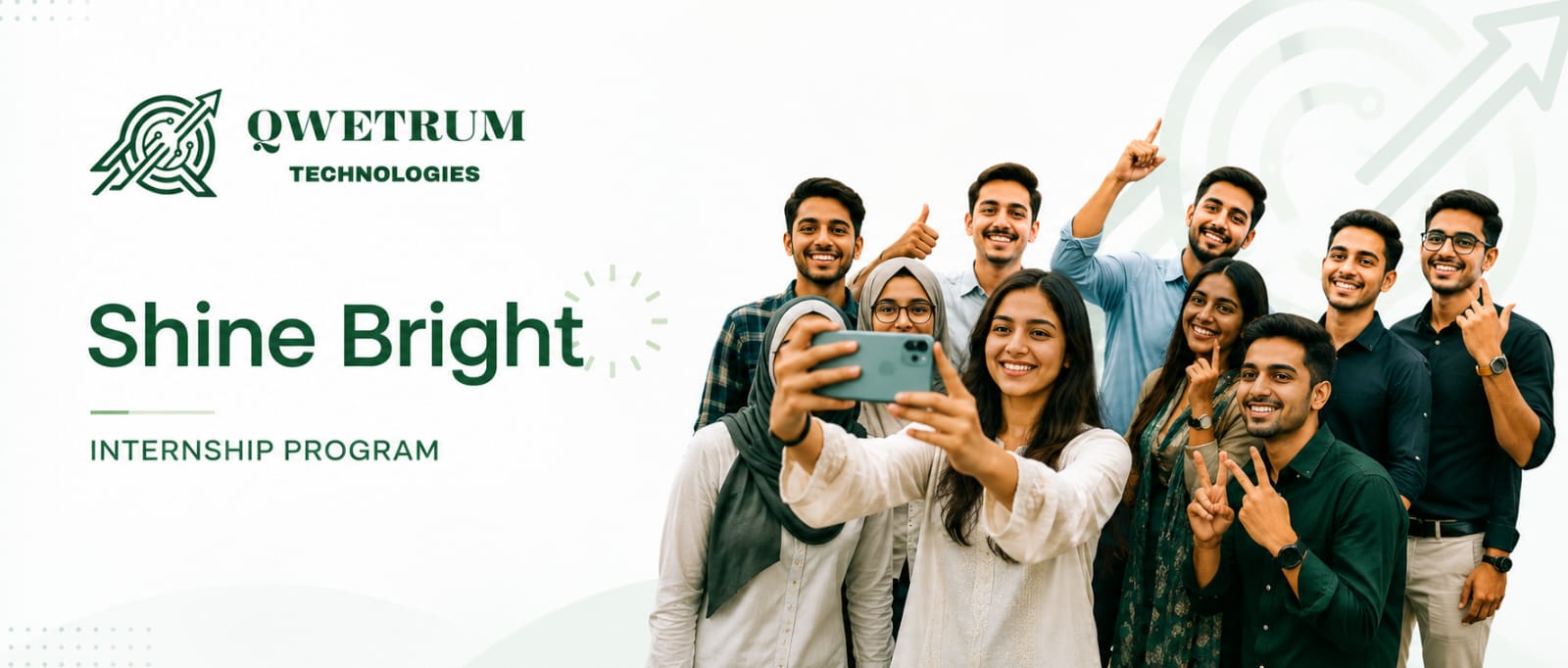 Qwetrum Technologies — Shine Bright Internship Program participants